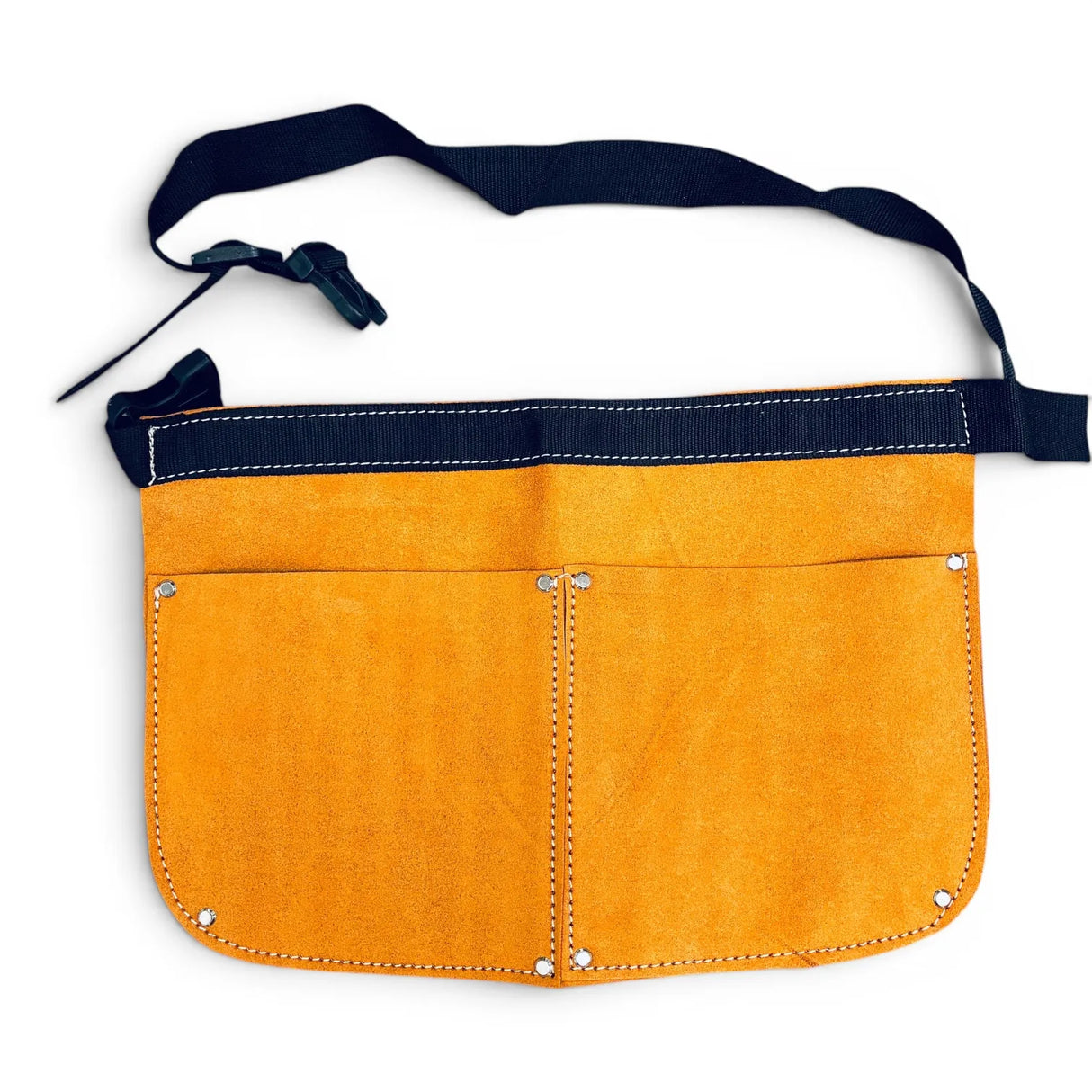 Split-leather carpenter’s bag with 2 pockets
