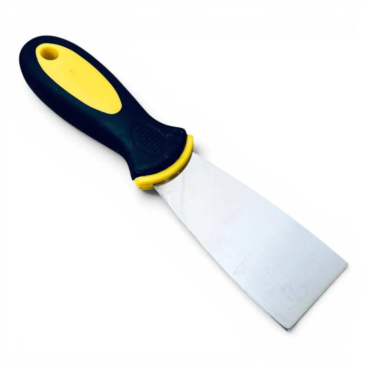 Plaster trowel with stainless steel blade and bi-material handle