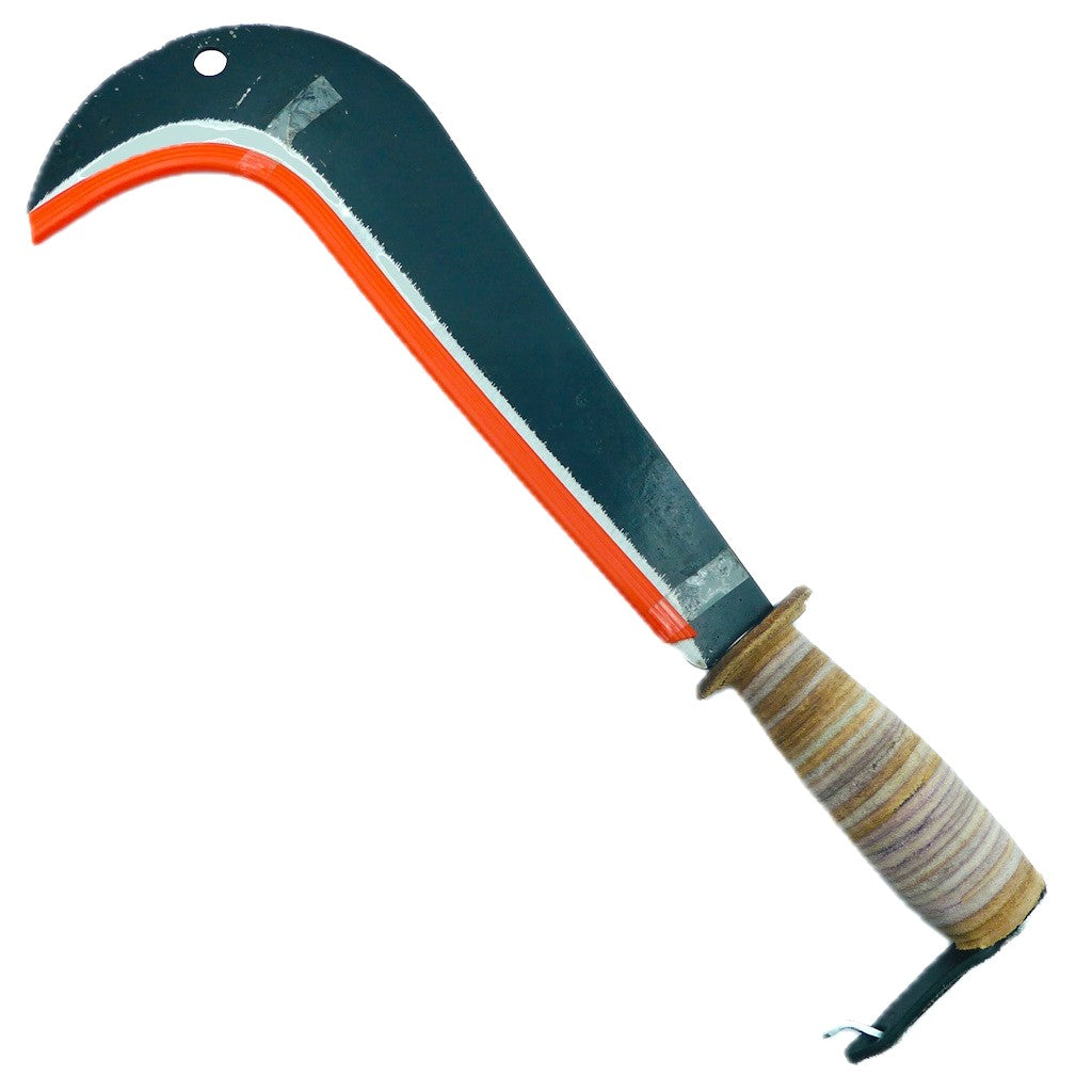 Roncola tipo "Solito" con impugnatura in cuoio