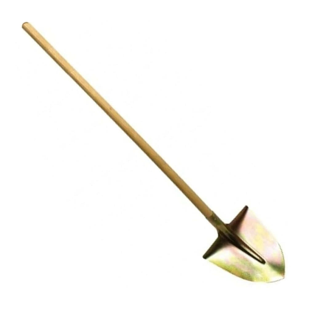 Badile tropical a punta con manico in legno