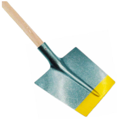 Badile quadro stampato a caldo con manico in legno