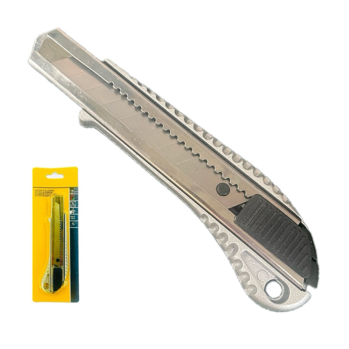 Utility knife aluminium 18mm