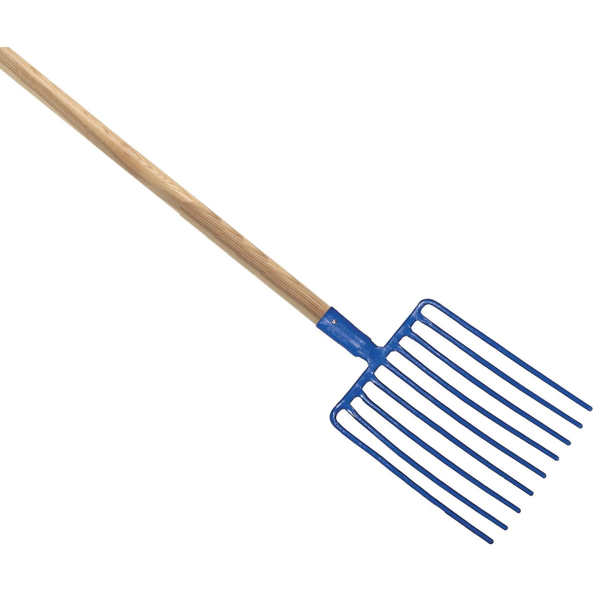 Forca ghiaia 9 denti manico legno 140cm