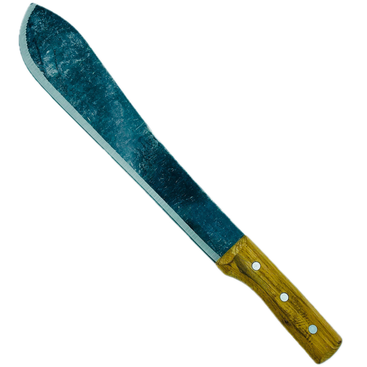 Machete with leather sheath