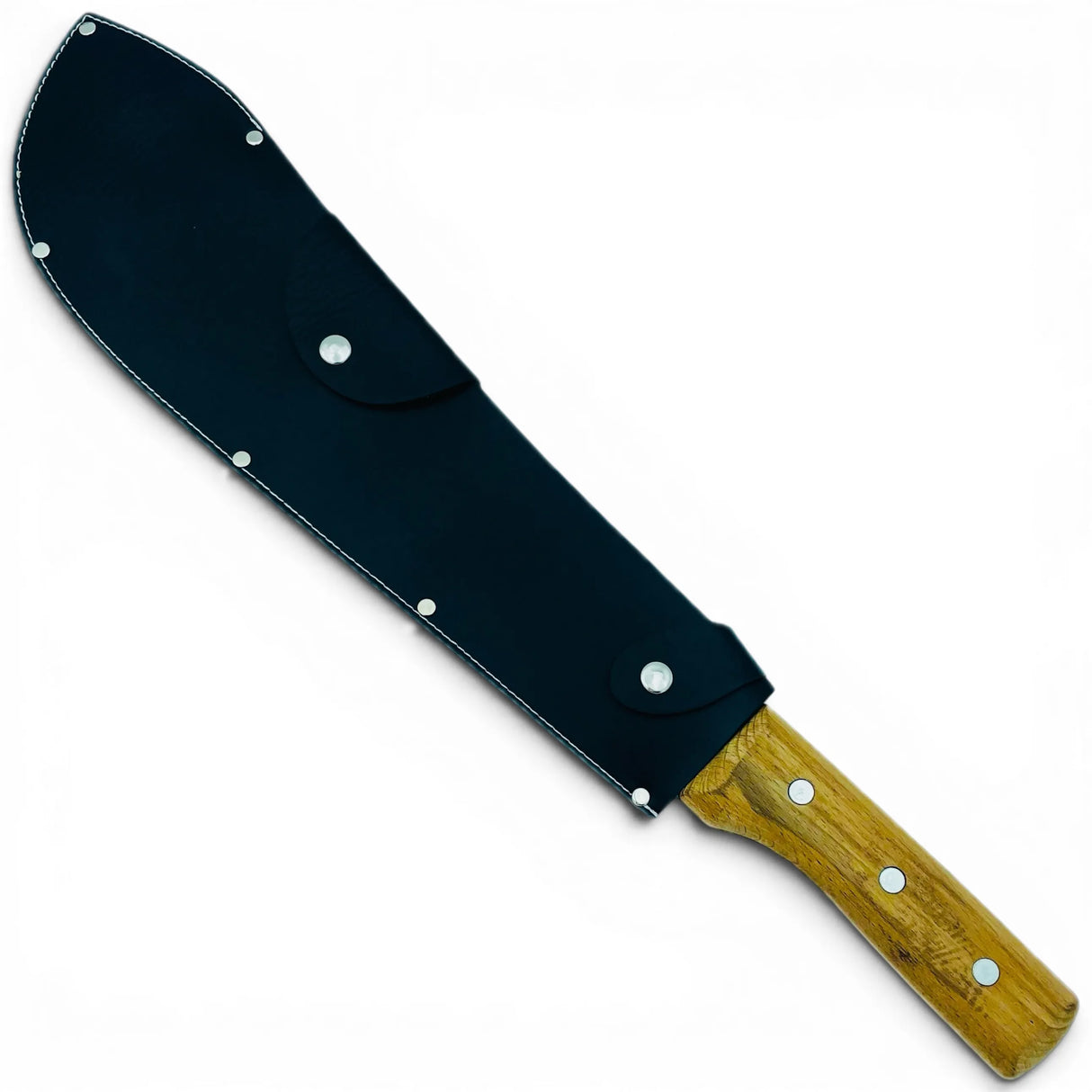 35cm machete with leather sheath
