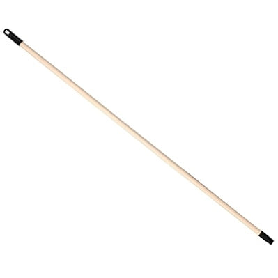 Manico per scopa in legno con vite francese e tappo apprendibile 120cm
