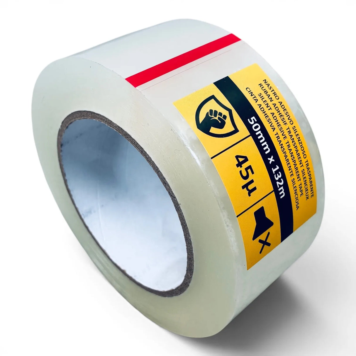 Nastro adesivo trasparente silenzioso 45µ 50mm x 132m