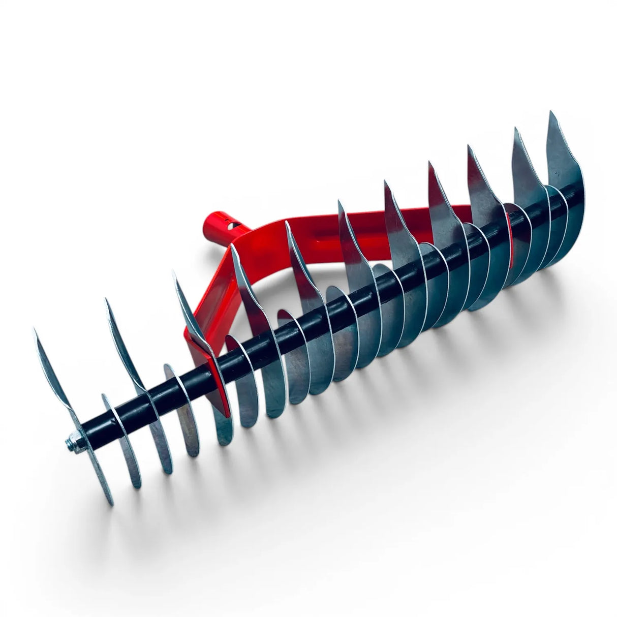 Rastrello aeratore a 32 denti zincati
