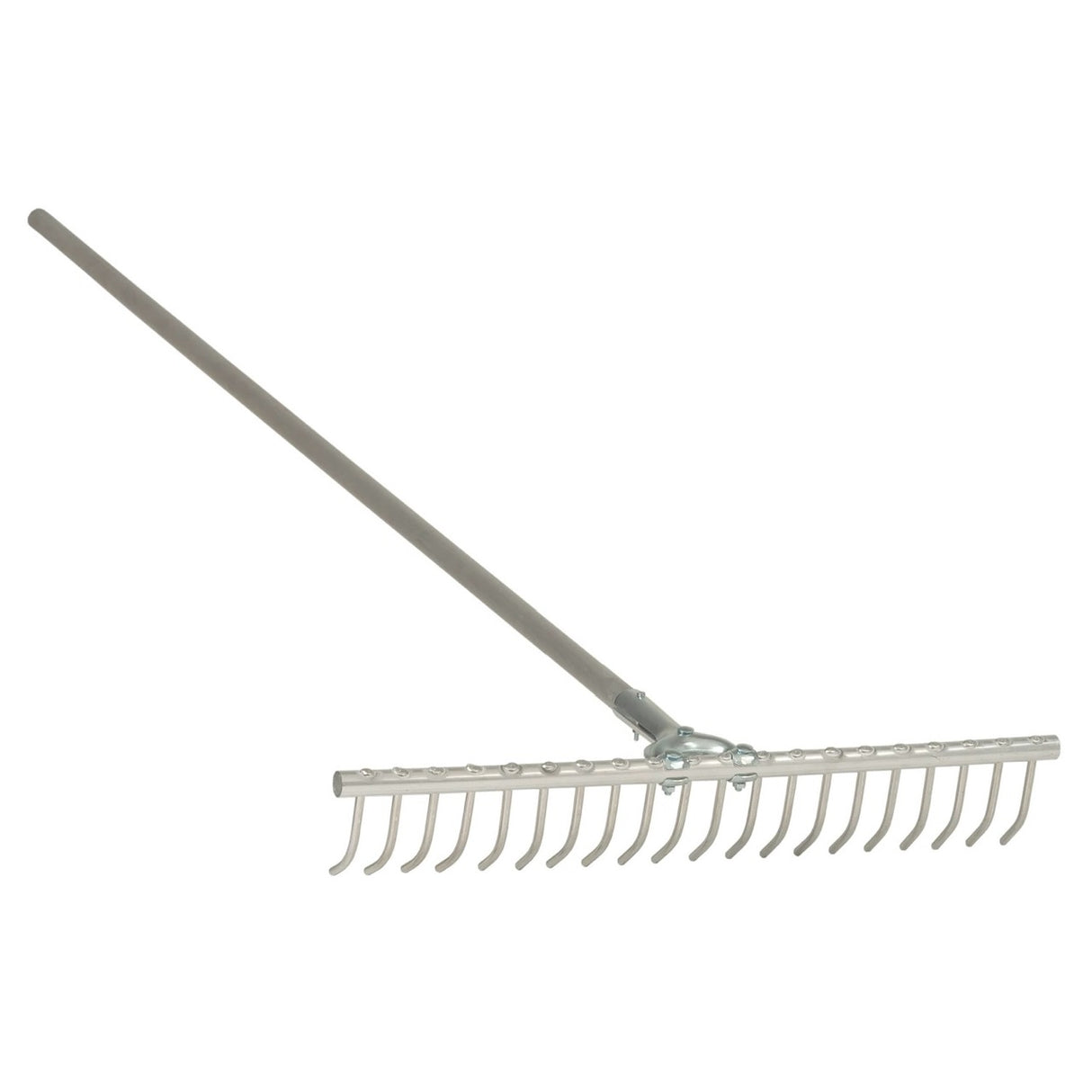 Rastrello 20 denti in alluminio manico legno 150cm