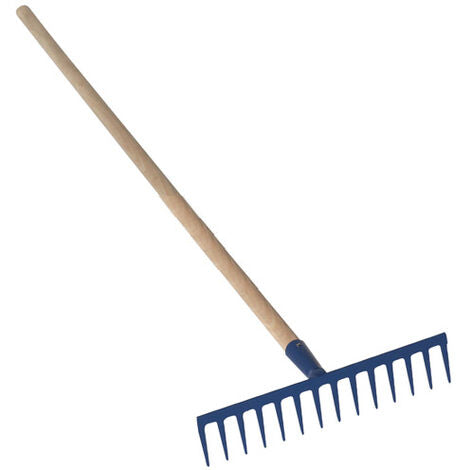 Rastrello a denti diritti manico legno