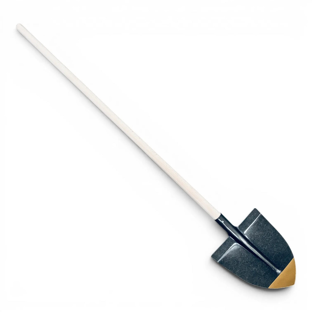 Hot-pressed pointed shovel with wooden handle