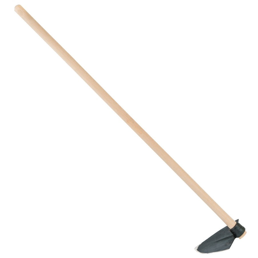 Zappa a cuore occhio tondo manico legno 110cm