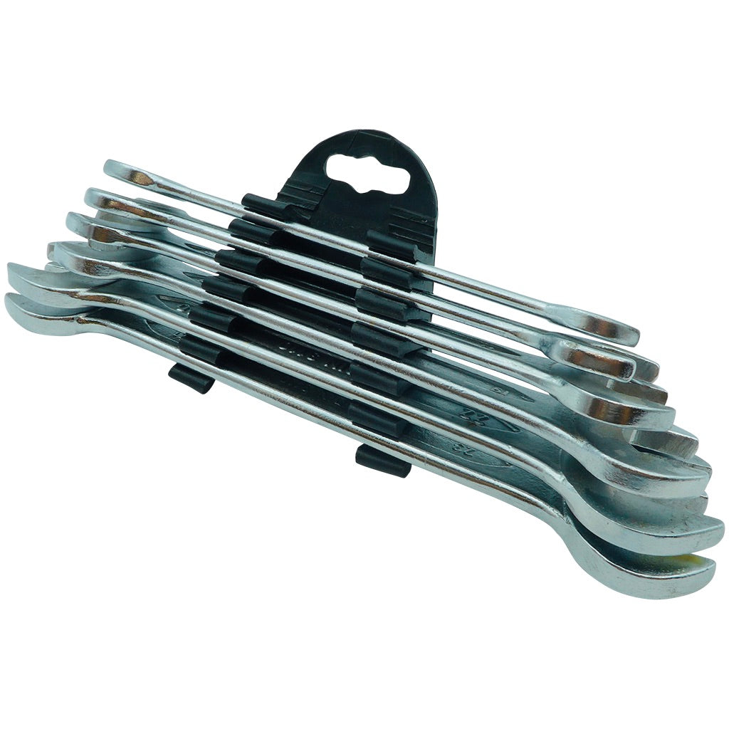 Double open end spanners set 6 pcs.