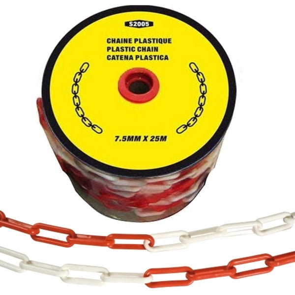 Plastic chain Ø7.5mm on a 25m spool