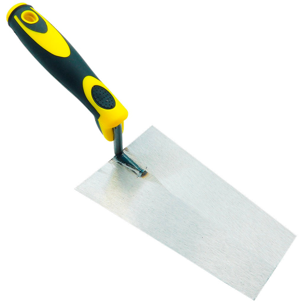 Square tip trowel with two-component handle