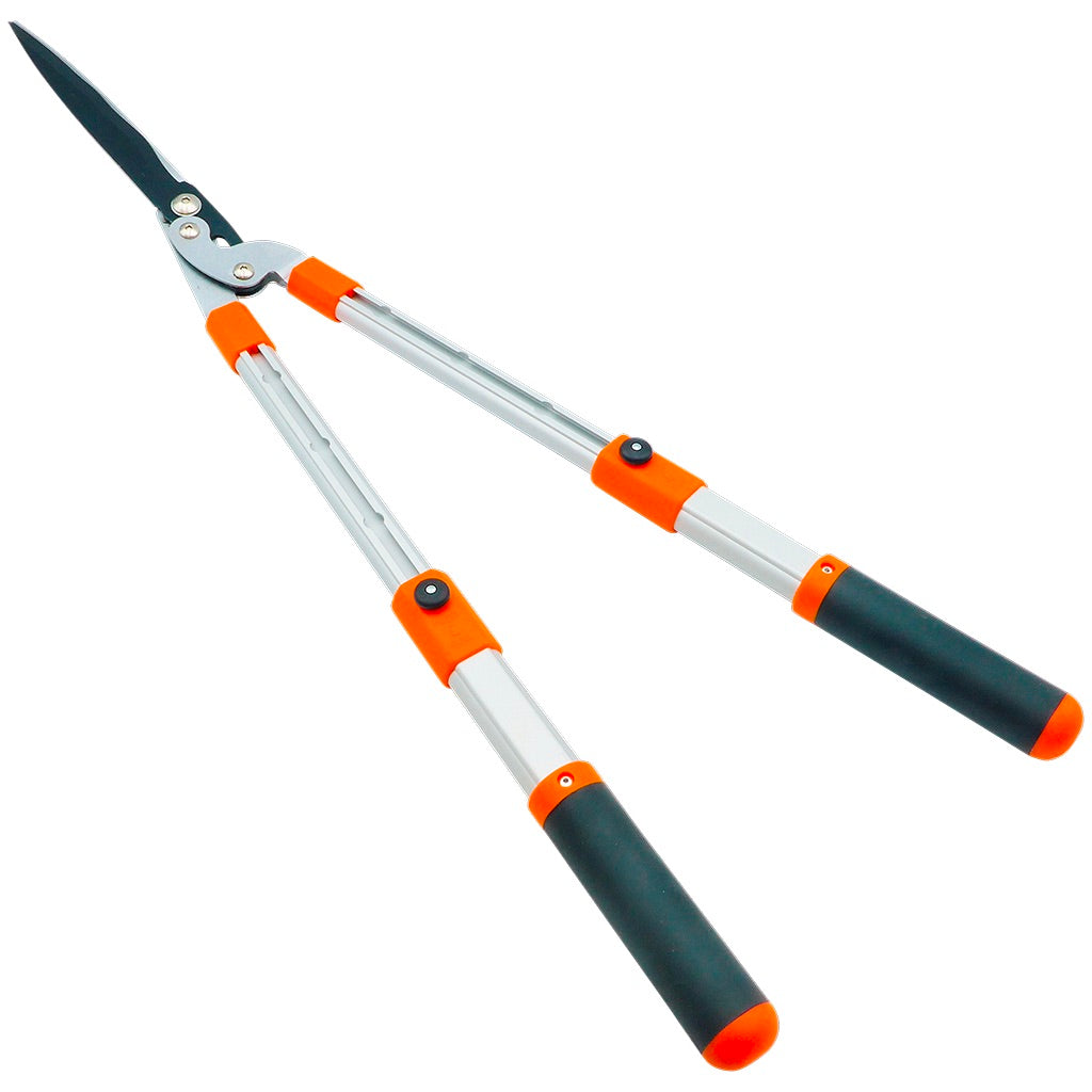 Hedge shears with telescopic aluminum handles