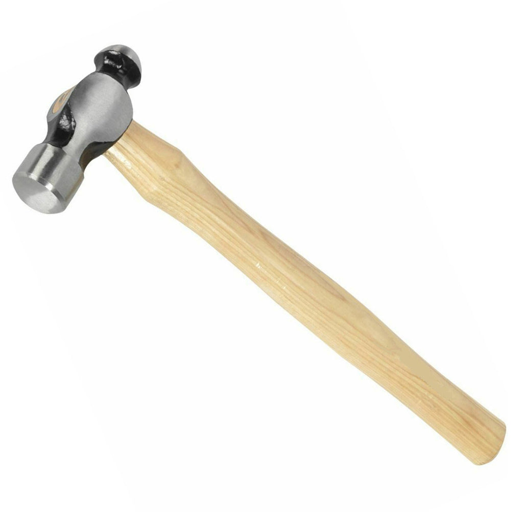 Ball pein hammer with wooden handle