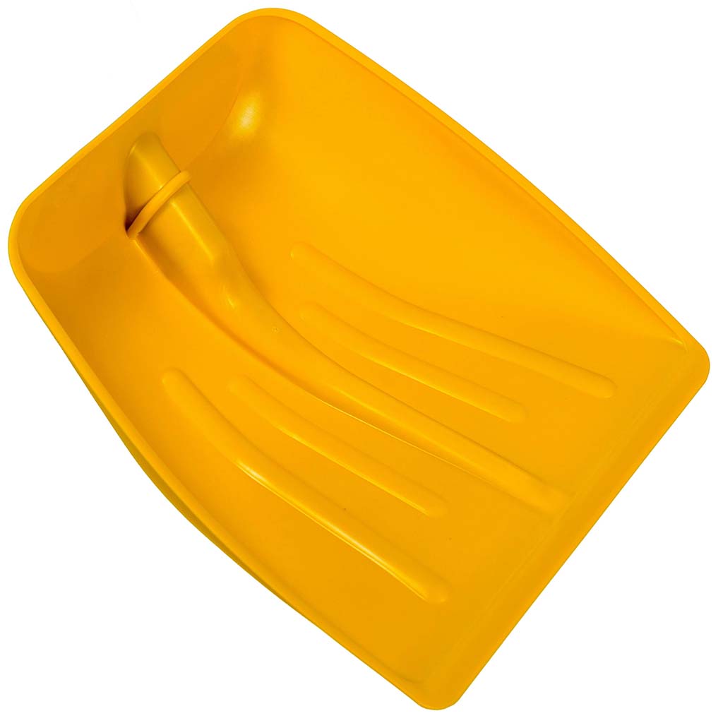 Yellow plastic shovel