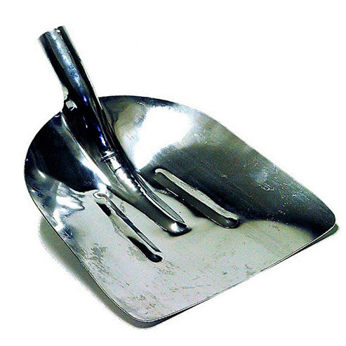 Aluminum shovel for snow and grains