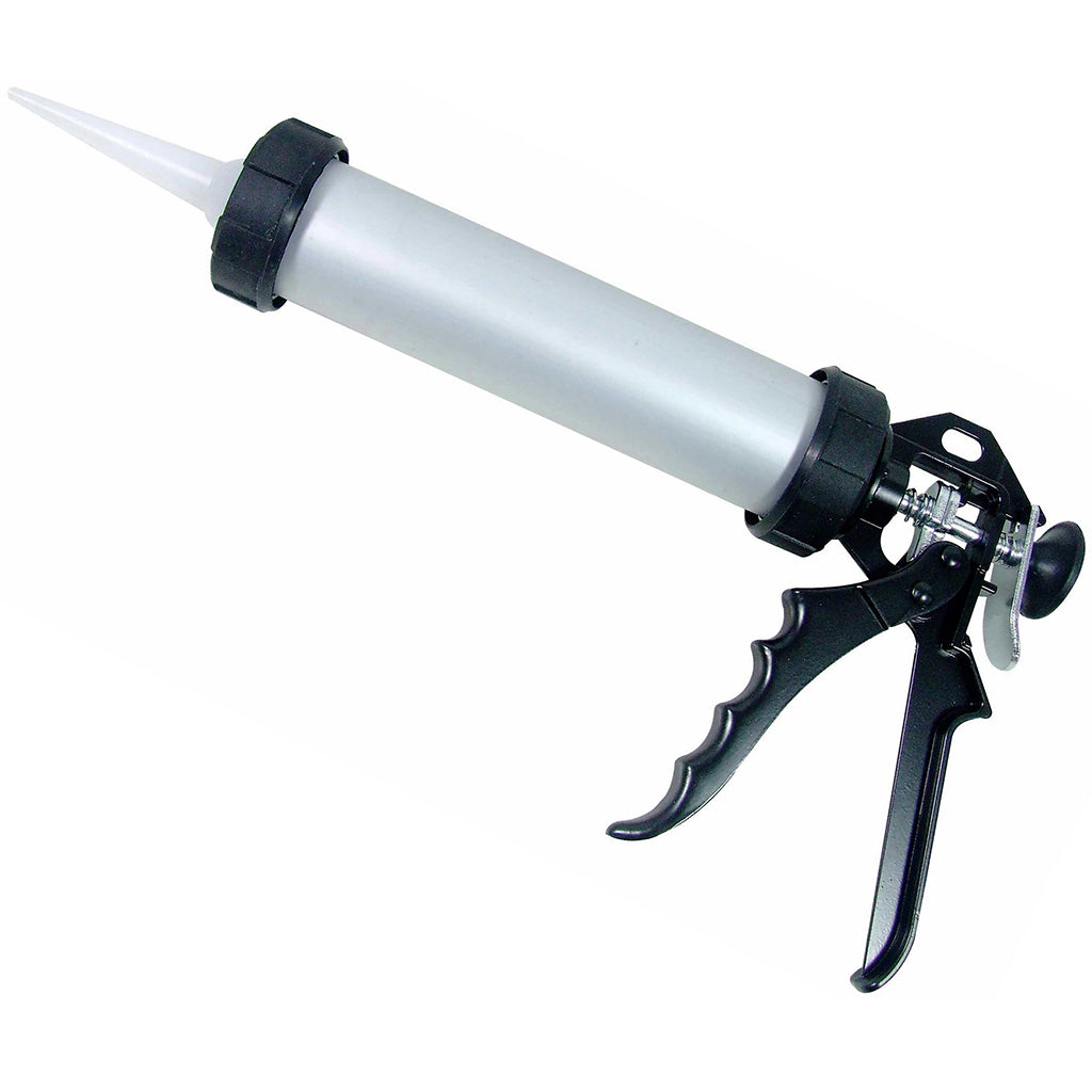 Aluminum caulking gun