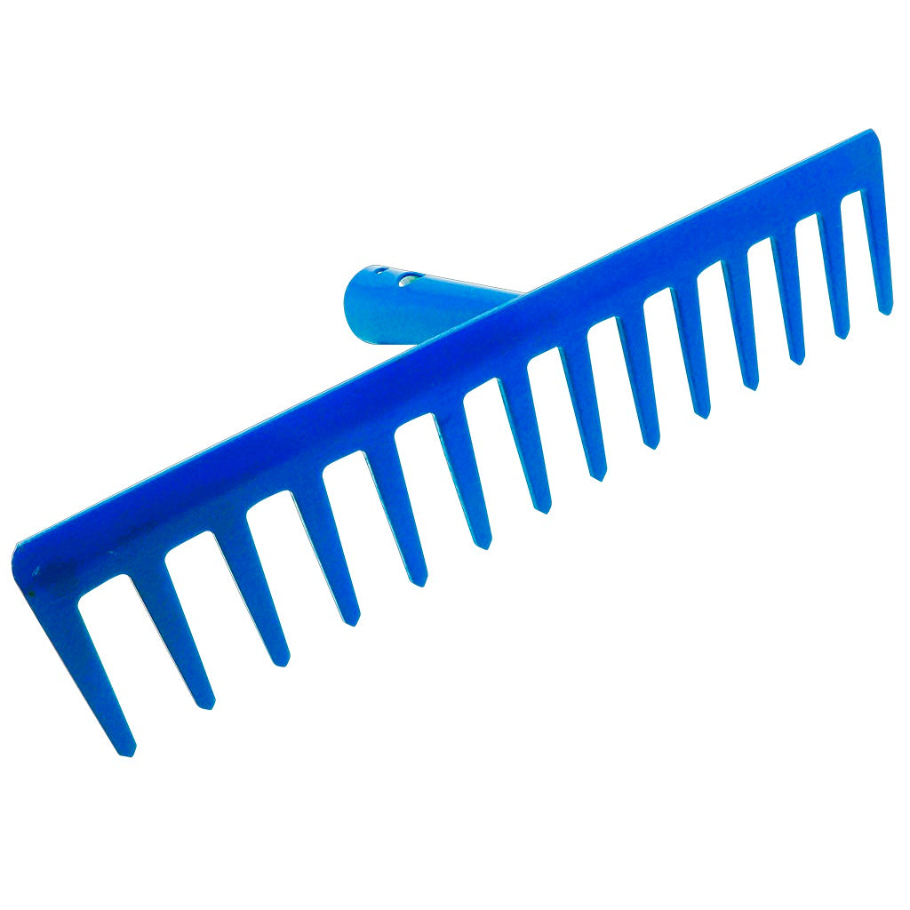 Rake with straight tines