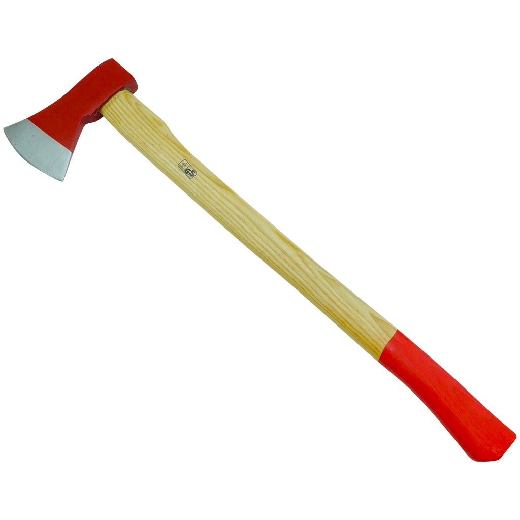 Axe with wooden handle