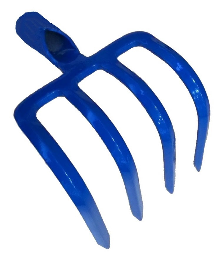 Forged fork hoe 4 bent tines
