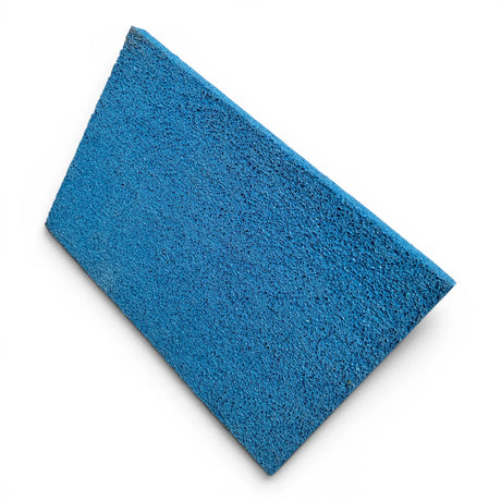 Frattazzo gomma spugna blu manico legno base alluminio 21x14cm