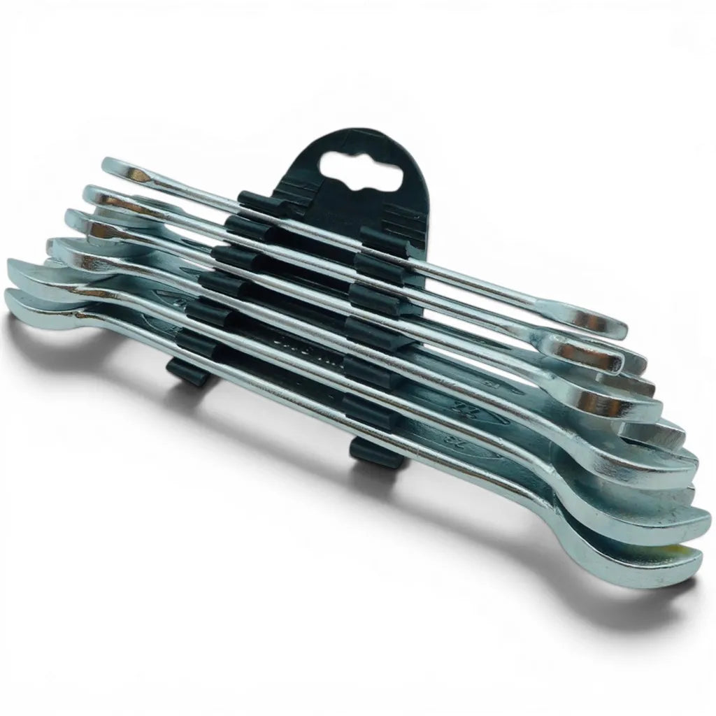 6-piece set of open-ended spanners