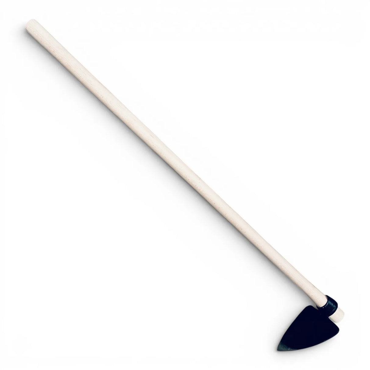 Heart-shaped hoe with round eye and 120cm wooden handle