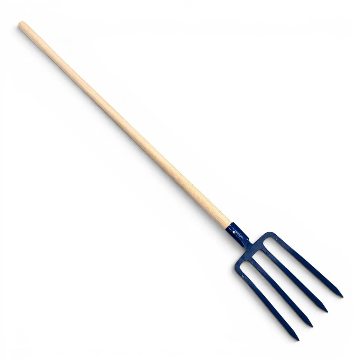 Forca vangare 4 denti triangolari 1100gr manico legno 140cm