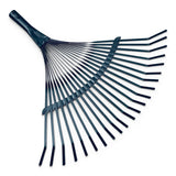 Black leaf rake with 22 fixed tines