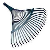 Black leaf rake with 22 fixed tines