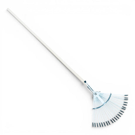 Scopa per foglie regolabile manico legno 150cm