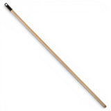 Wooden broom handle with French screw and cap 120cm