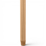 Wooden broom handle with French screw and cap 120cm