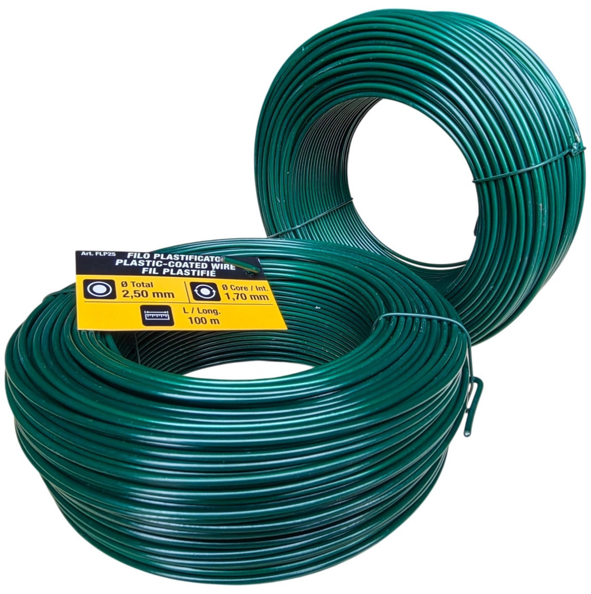 Filo di ferro plastificato verde