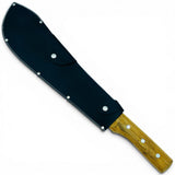 35cm machete with leather sheath