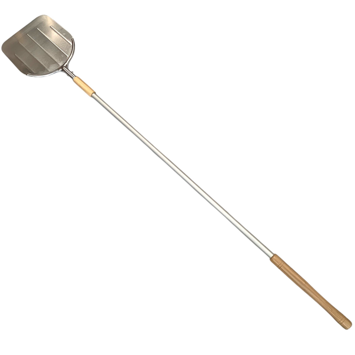 Pala pizza quadra in alluminio 32x34cm con manico