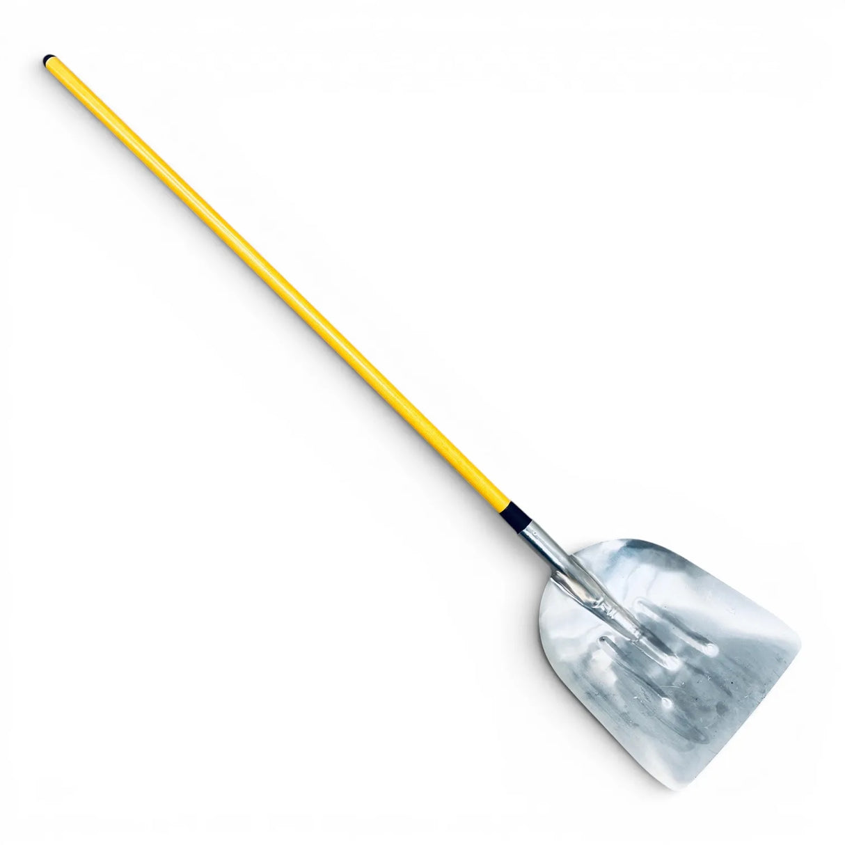 Aluminium shovel for snow and grain with ultra-light fibreglass handle