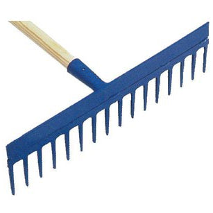 Rastrello raspafango a 16 denti 45cm manico legno