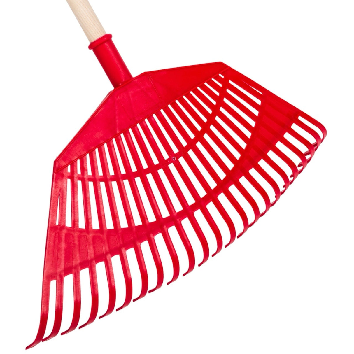 Scopa larga per foglie e olive 55cm manico legno 150cm