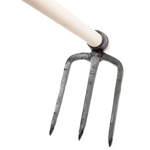 Zappone forgiato 3 denti 1150gr manico legno 110cm