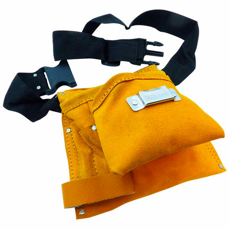 Leather tool bag 9 pockets