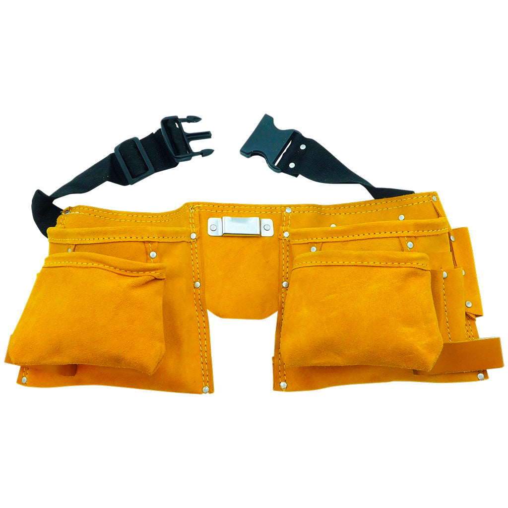 Leather tool bag 11 pockets