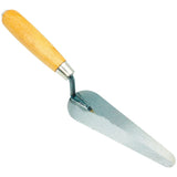 Cat tongue trowel with wooden handle