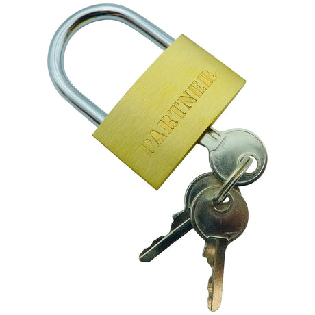 Lightweight brass padlock with 3 keys