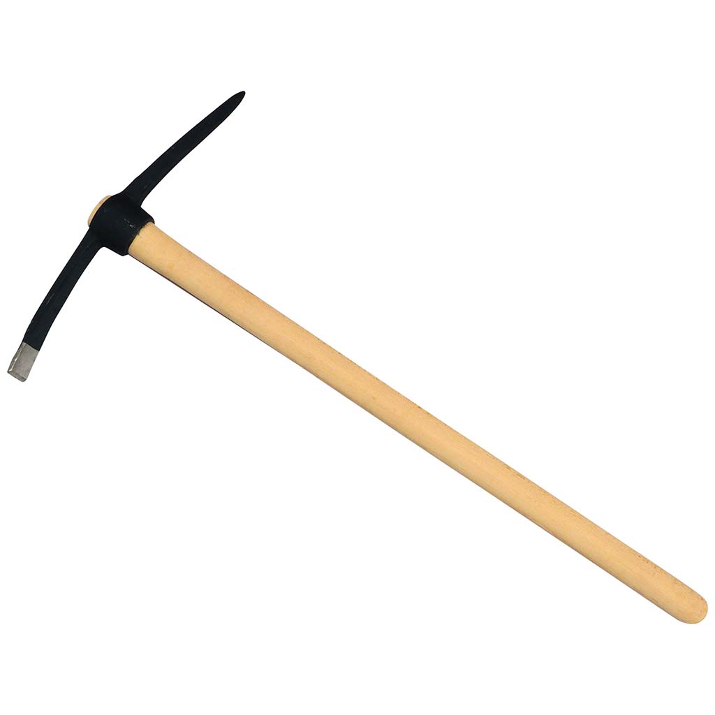 Pickaxe oval eye with wood handle
