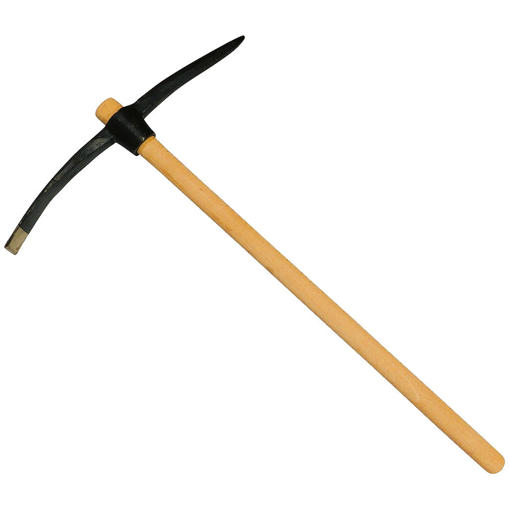 Pickaxe round eye with wood handle