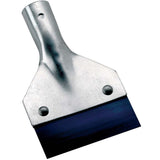 Scraper with hardened blade